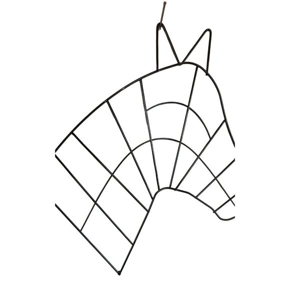 WIRE HORSE HEAD Christmas Wreath Frame heavy duty Set of 2. Black Wire western h - Picture 1 of 4